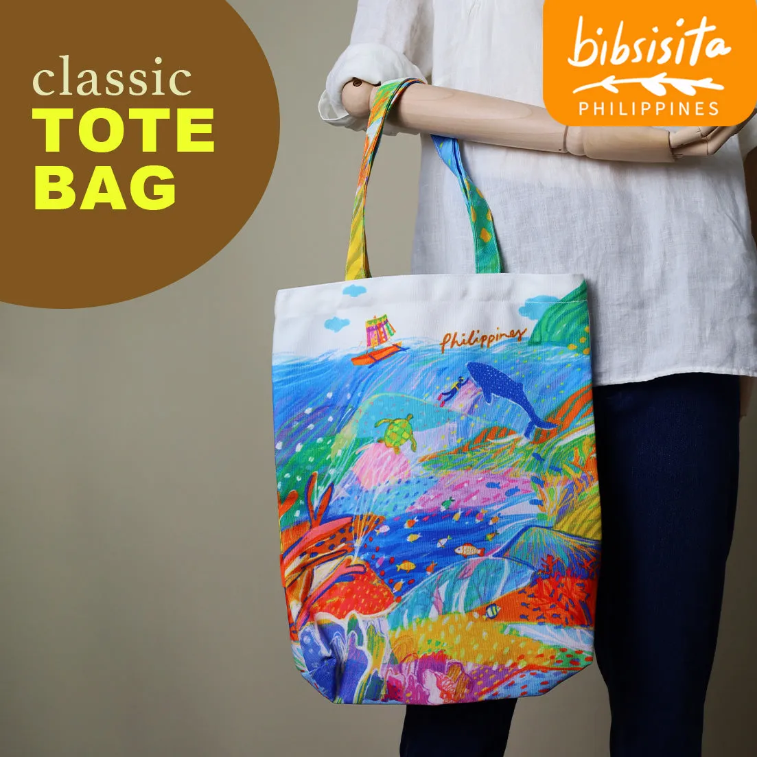 Bibsisita Canvas Tote Bag- DAGAT