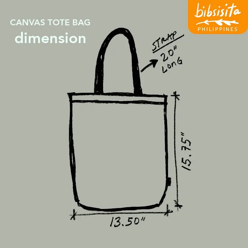 Bibsisita Canvas Tote Bag- DROWNING IN LOVE