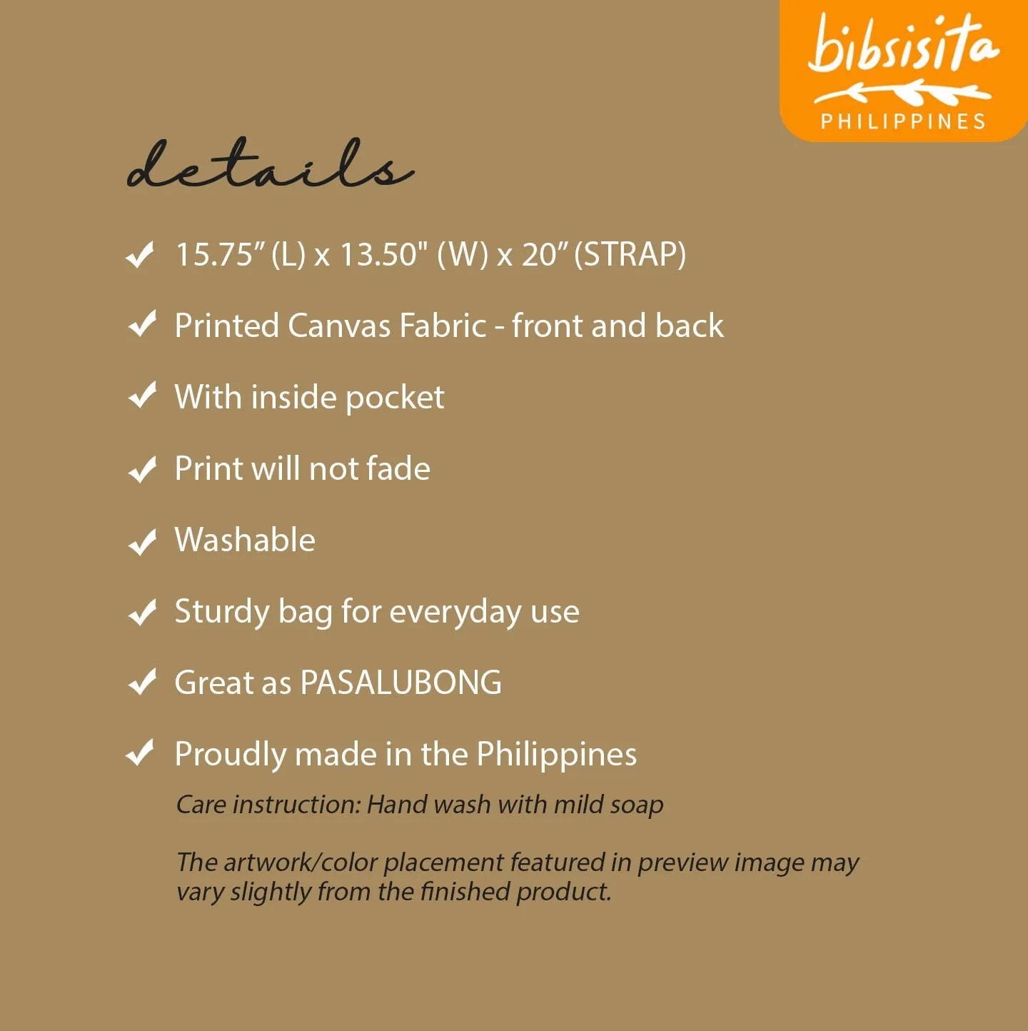 Bibsisita Canvas Tote Bag- DROWNING IN LOVE