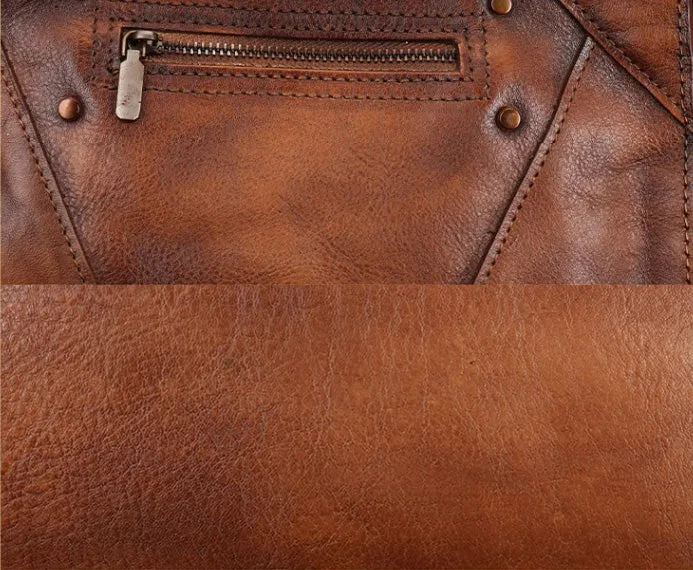 Chic Ladies Leather Cross Body Bags Western Leather Handbags
