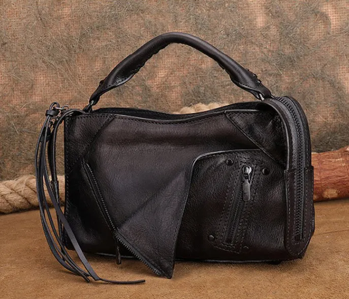 Chic Ladies Leather Cross Body Bags Western Leather Handbags