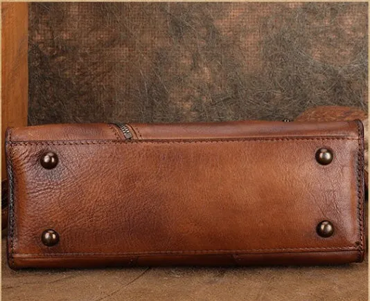 Chic Ladies Leather Cross Body Bags Western Leather Handbags