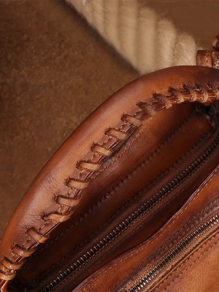 Chic Ladies Leather Cross Body Bags Western Leather Handbags
