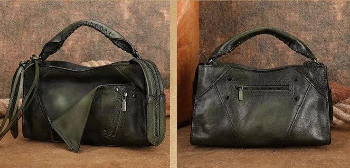 Chic Ladies Leather Cross Body Bags Western Leather Handbags