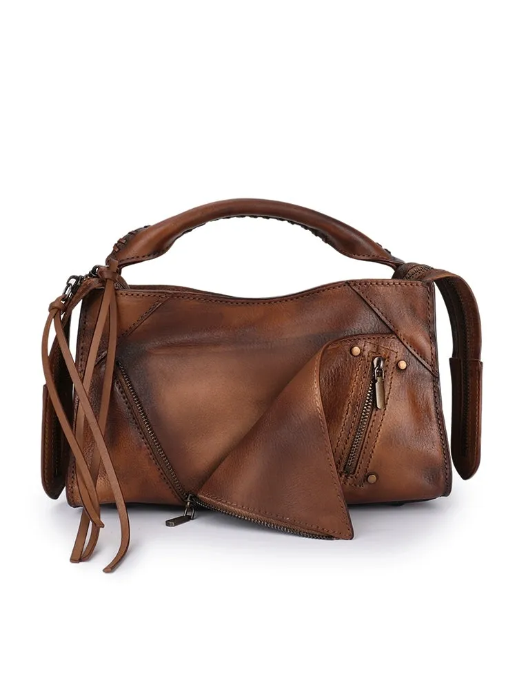 Chic Ladies Leather Cross Body Bags Western Leather Handbags