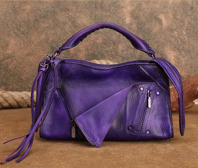 Chic Ladies Leather Cross Body Bags Western Leather Handbags