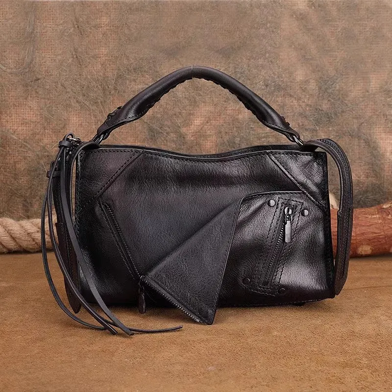 Chic Ladies Leather Cross Body Bags Western Leather Handbags