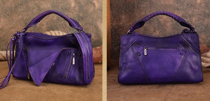 Chic Ladies Leather Cross Body Bags Western Leather Handbags