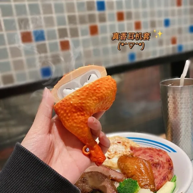 Creative Chicken Leg Airpods Case