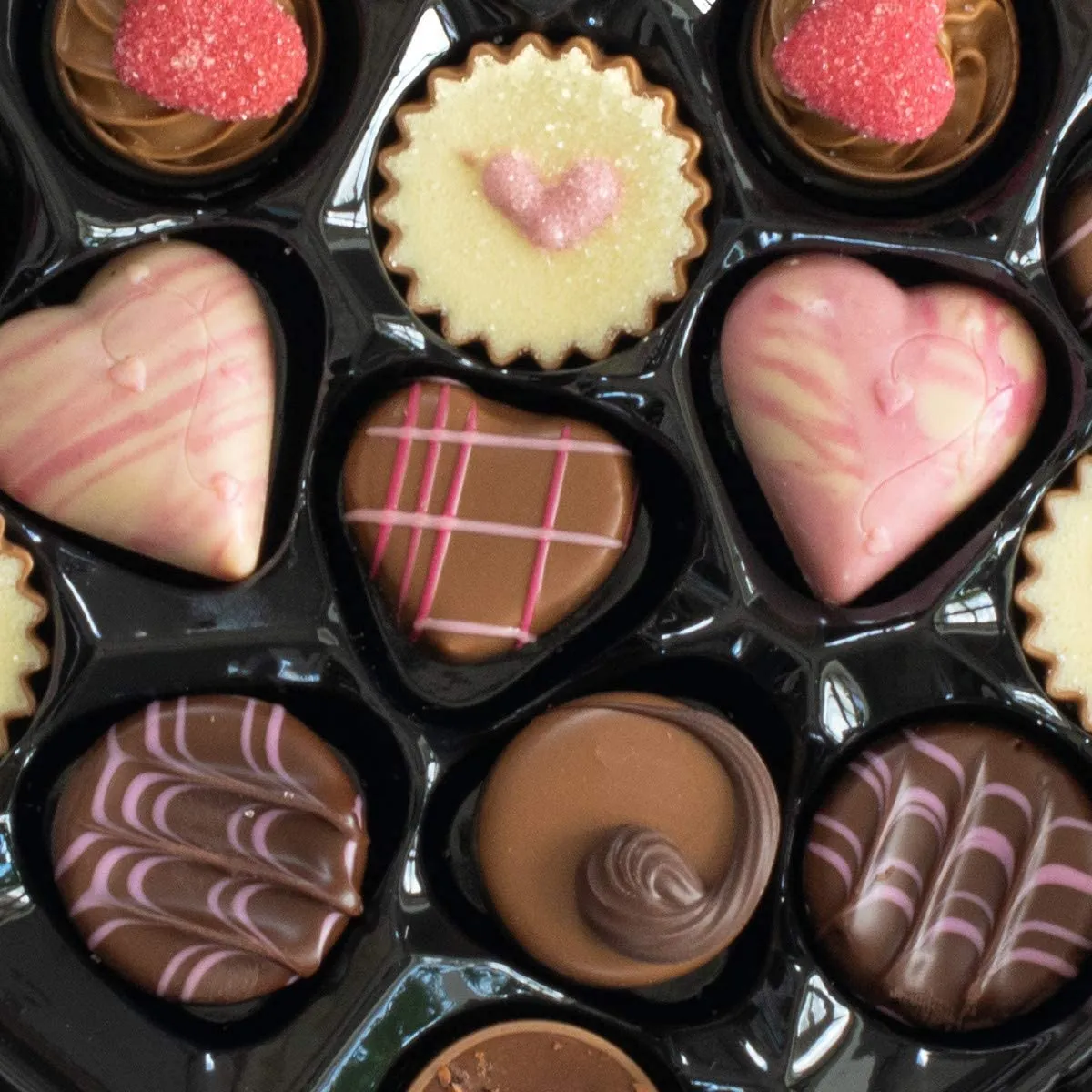 Heart Shaped Chocolate Gift Box | Pink