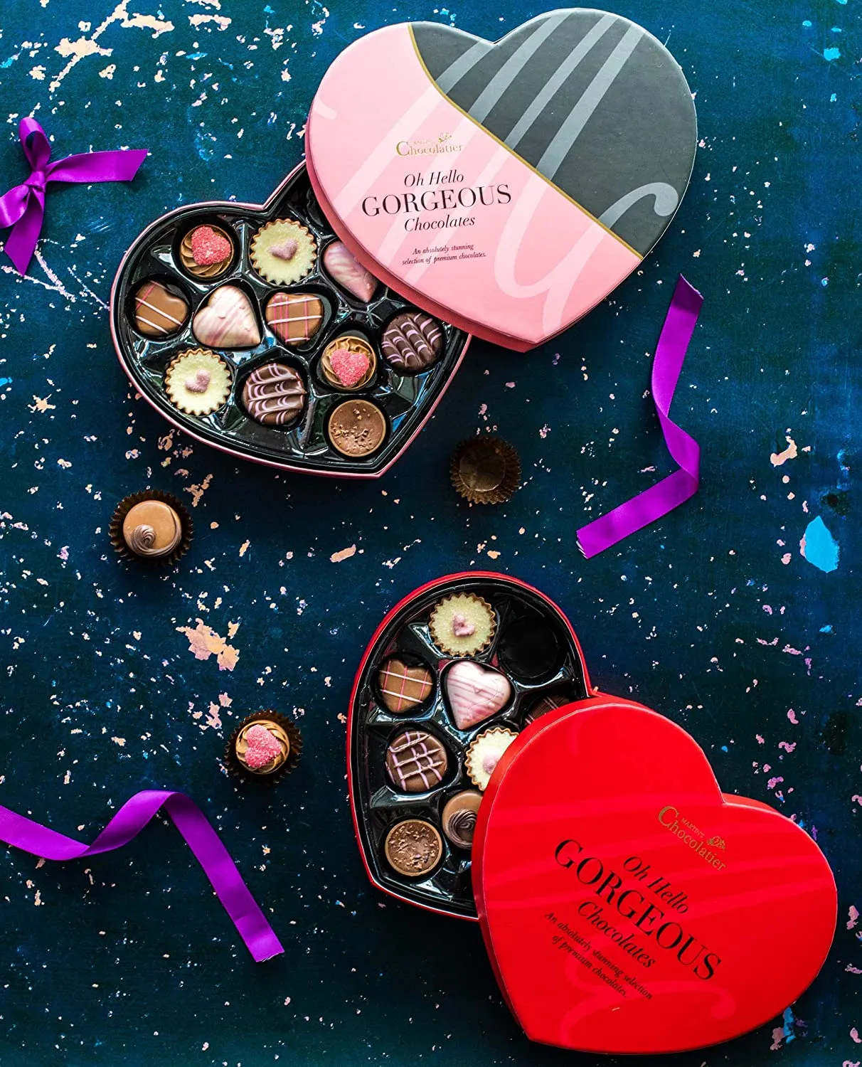 Heart Shaped Chocolate Gift Box | Pink