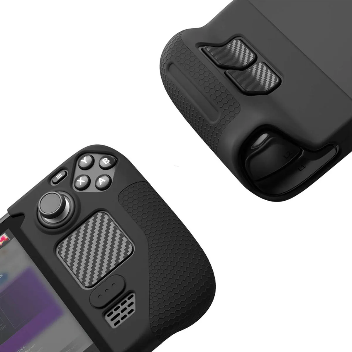 JSAUX Silicone Grip for Steam Deck/ Steam Deck OLED (Black, Grey) (GP0016)