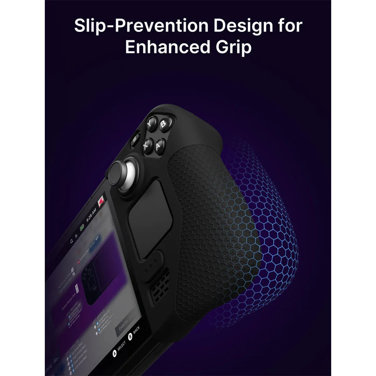 JSAUX Silicone Grip for Steam Deck/ Steam Deck OLED (Black, Grey) (GP0016)