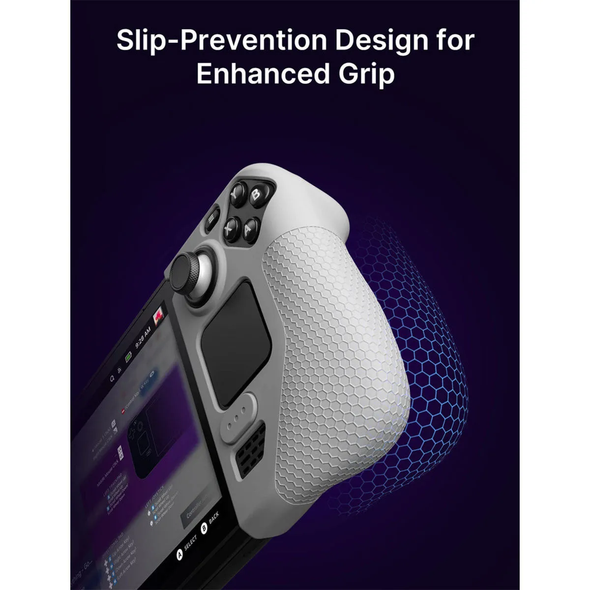 JSAUX Silicone Grip for Steam Deck/ Steam Deck OLED (Black, Grey) (GP0016)