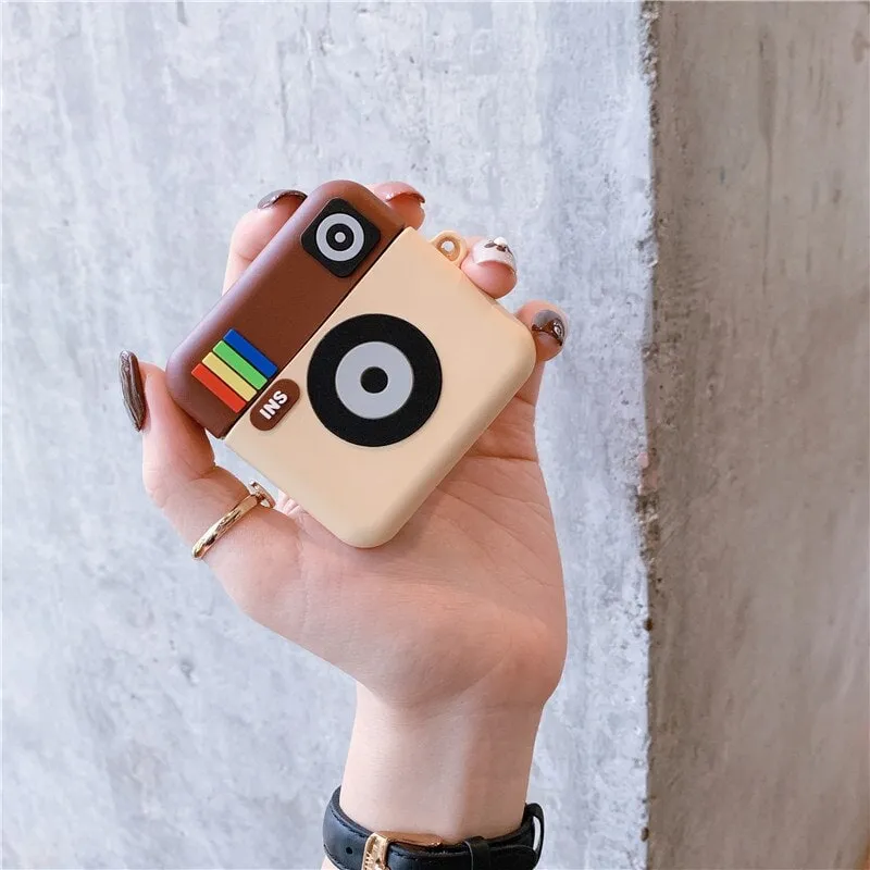 Kawaii Instagram Camera Airpods Case