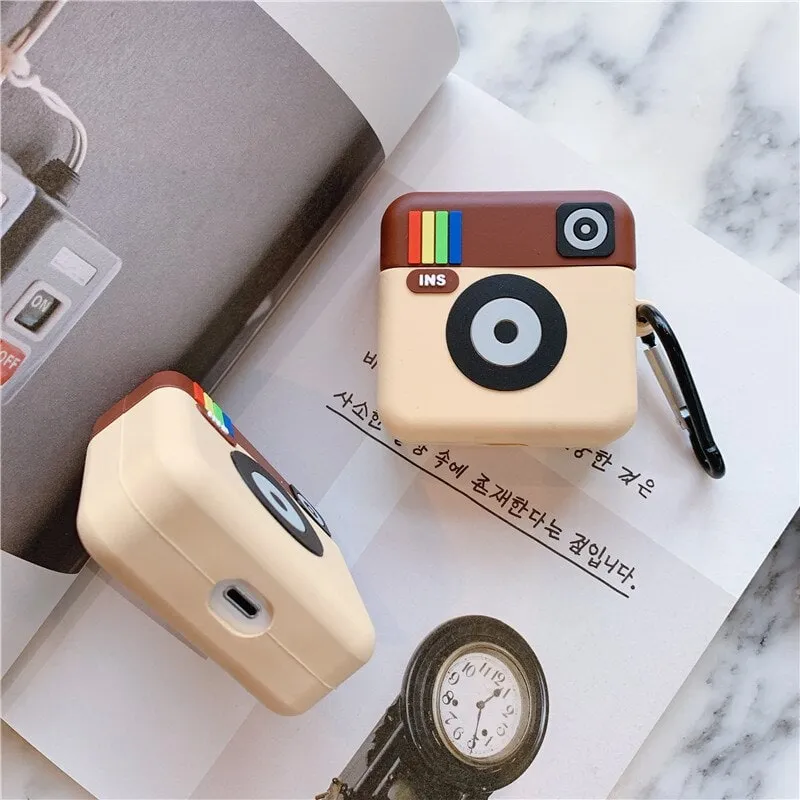 Kawaii Instagram Camera Airpods Case