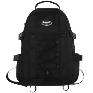 Kids Mesh School Backpacks - Black Blue White Book Bags For Boys Girls Drawstring 1-6 Grade Students Bookbag