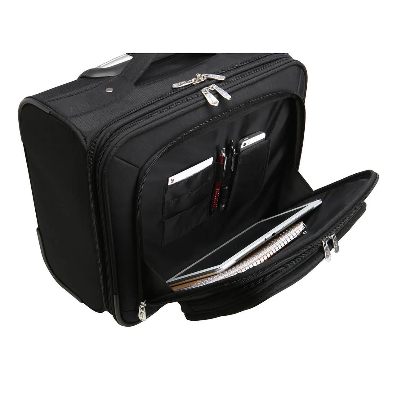 Philadelphia Flyers 14" Black Wheeled Laptop Overnighter