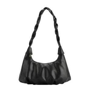 "Classic Basics" Plain Vegan Leather Shoulder Bags