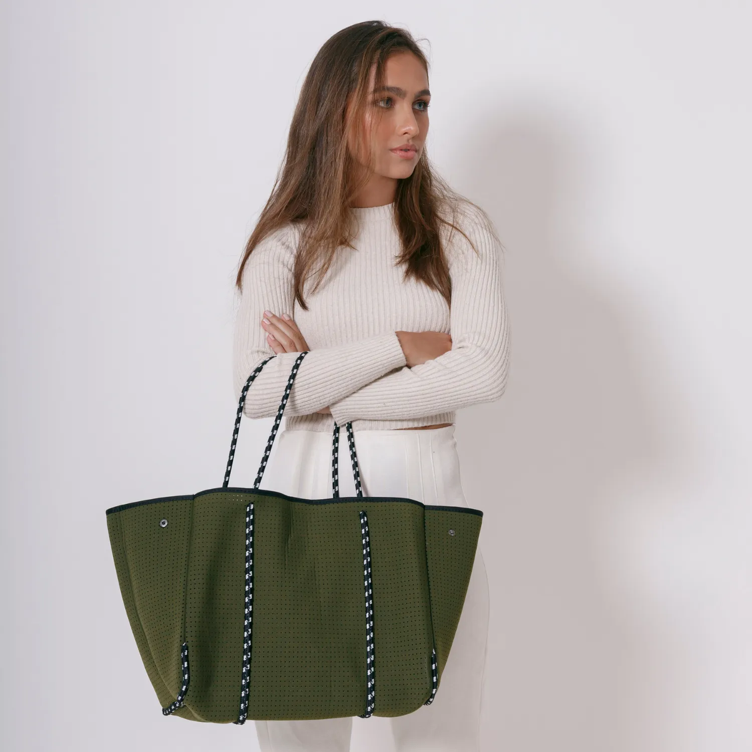 SAFARI GREEN SET - EVERYDAY TOTE AND POUCH