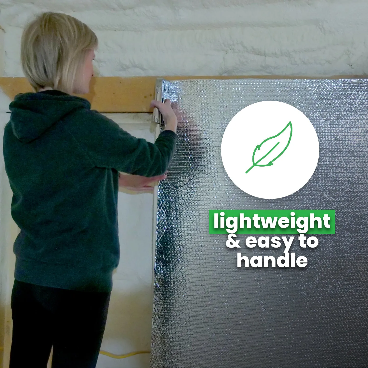 Single Bubble Insulation - Foil/Foil - 4' x 125' (500 sq ft)