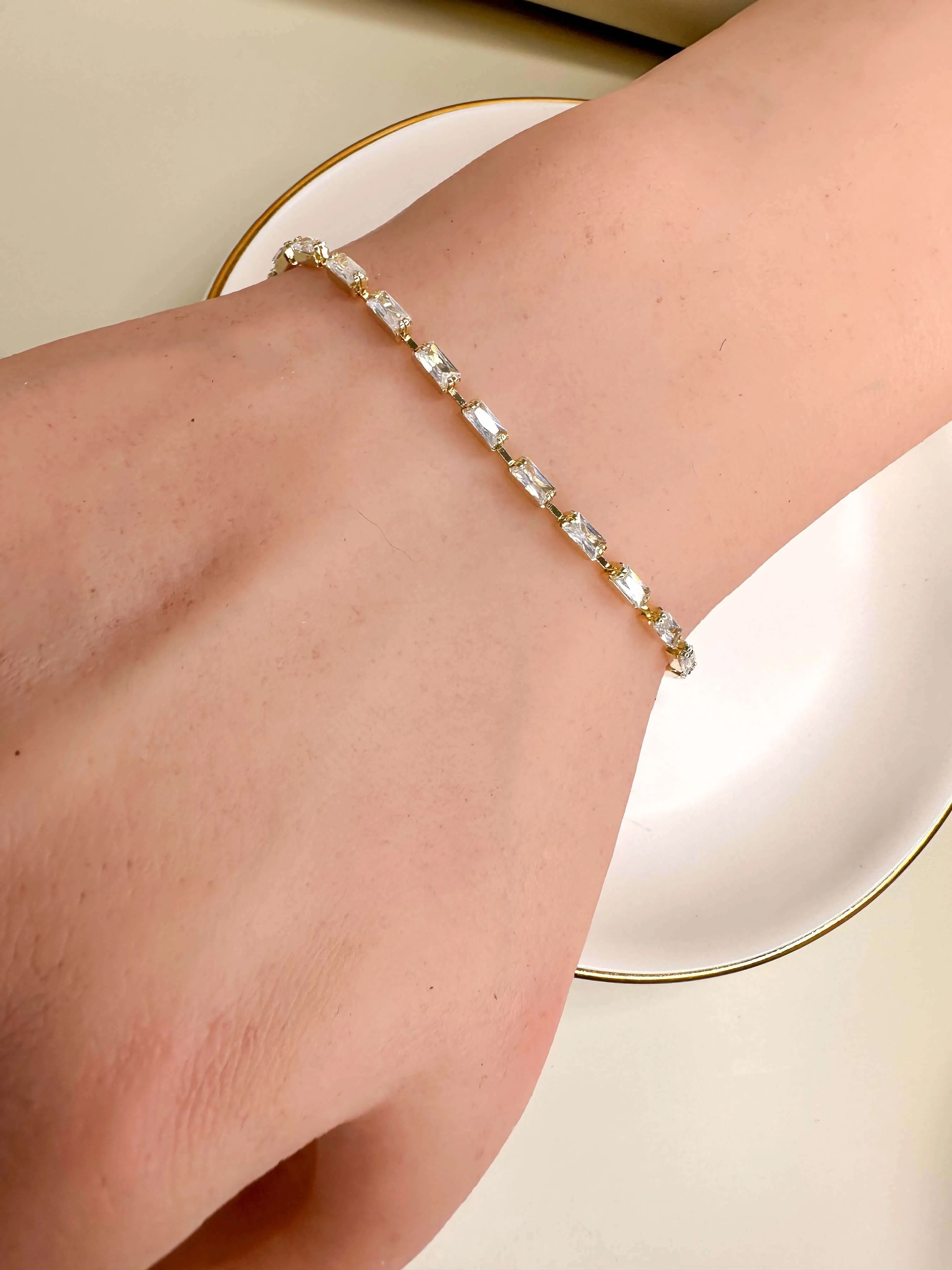 Velani CZ Baguette Bracelet