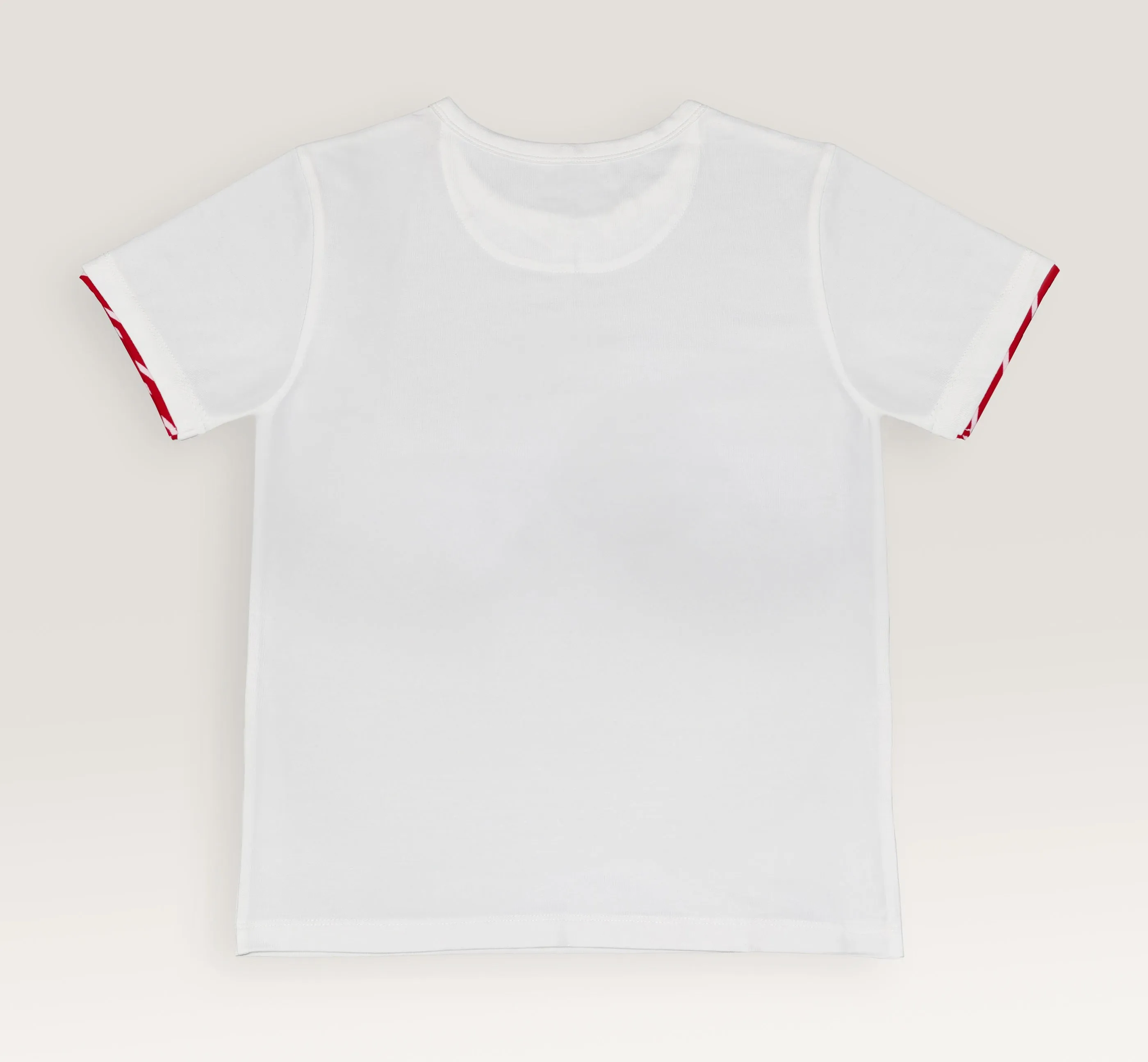White Cycling Pure Cotton Half Sleeves Tshirt